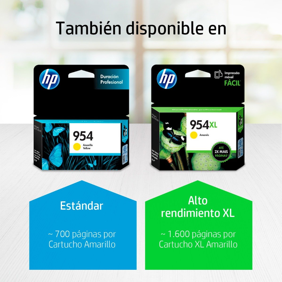 Cartucho de Tinta HP 954XL Amarilla Original - Tienda HP.com México