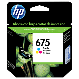 Cartucho de Tinta HP 675 Tricolor Original-CN691AL - Tienda HP.com México