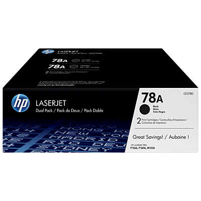 Pack de 2 Cartuchos de Tóner HP 78A Negro LaserJet Original-CE278AD -  Tienda HP.com México