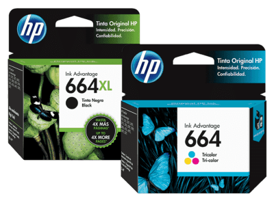 Cartucho de Tinta HP 664XL Negra Original + 664 Tricolor Original-F6V31AL-1  - Tienda HP.com México
