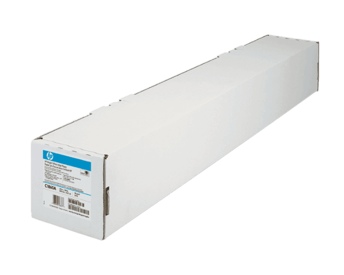 Papel blanco brillante HP para inyección de tinta - 610 mm x 45,7 m (24 pulg. x 150 pies)