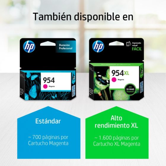 Cartucho de Tinta HP 954XL Magenta Original - Tienda HP.com México
