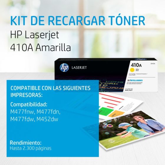 Cartucho de Tóner HP 410A Amarillo LaserJet Original-CF412A - Tienda HP.com  México