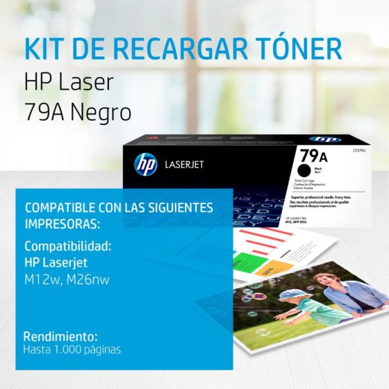 Cartucho de Tóner HP 79A Negro LaserJet Original - Tienda HP.com México